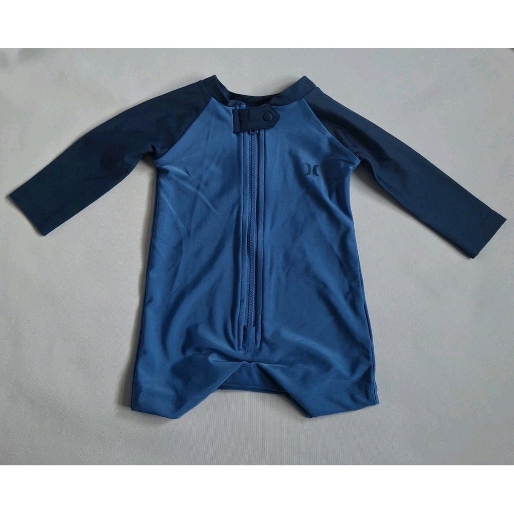 Hurley Baby Swimsuit  Rash Guard Navy Blue upf 50+  Newborn